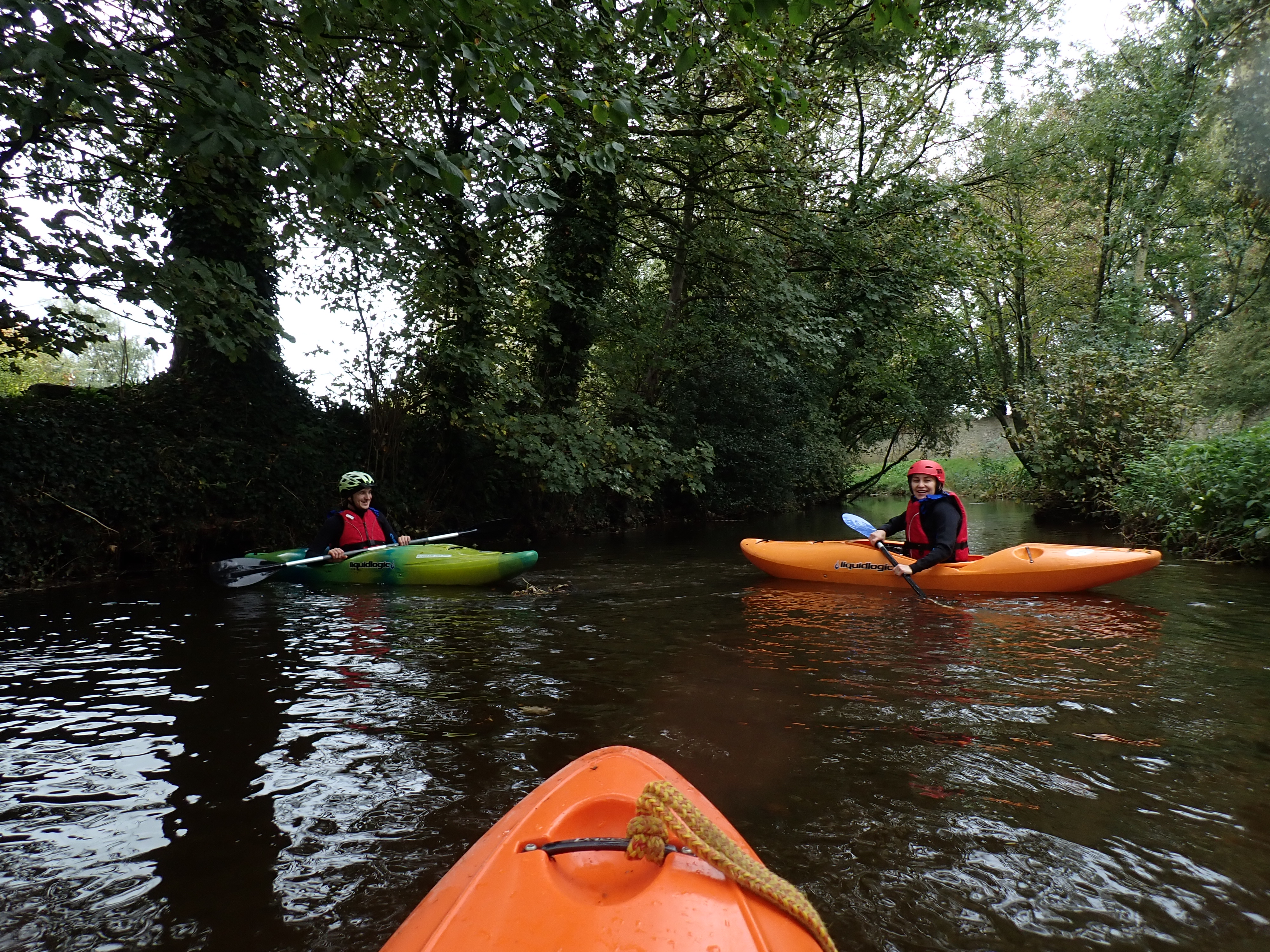 Kayaking skills training
